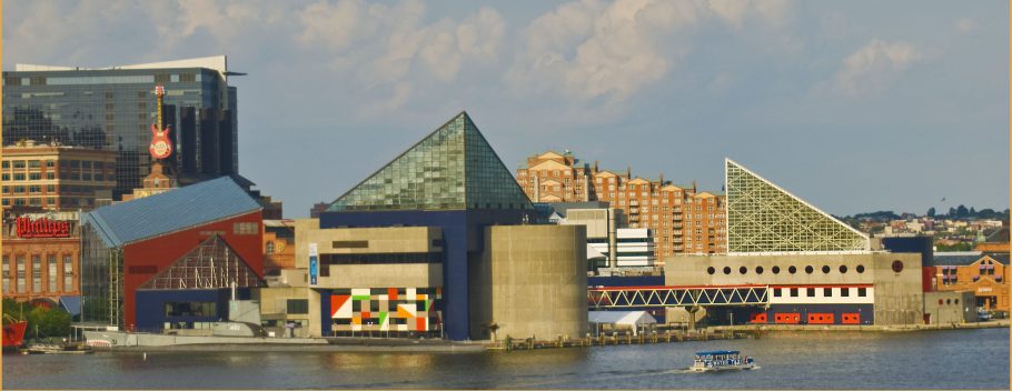 Skyline of Baltimore's Inner Harbor.